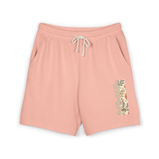 Lightweight Fleece Shorts | Bold Beautiful Her shorts With Floral Block Design
