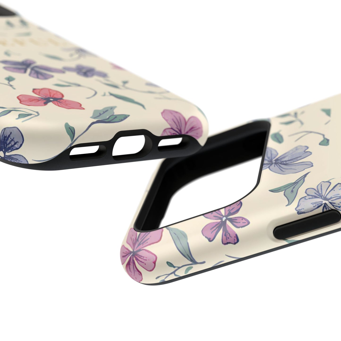 Floral "Grateful" Protective Floral Phone Cover