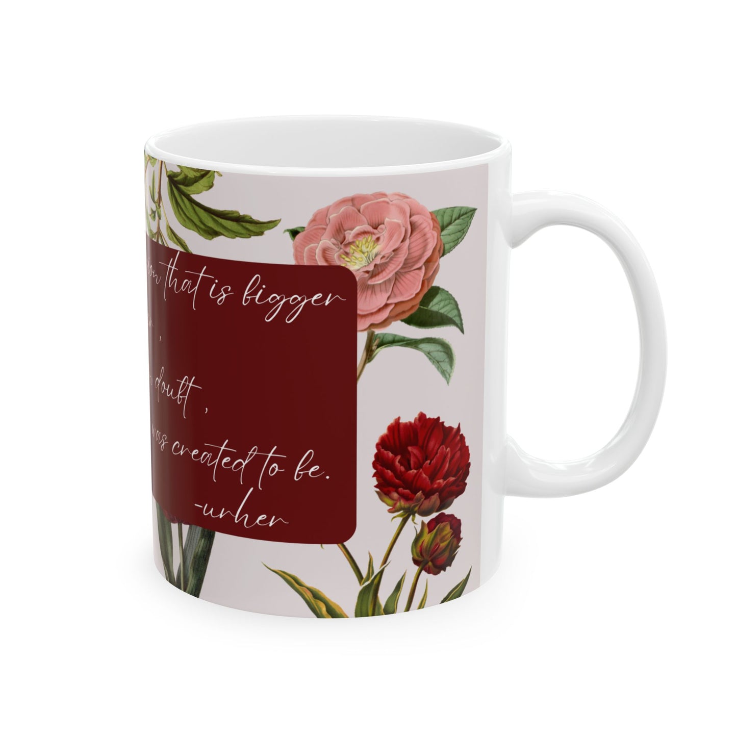 'Guided by a vision Ceramic Mug (11oz & 15oz)
