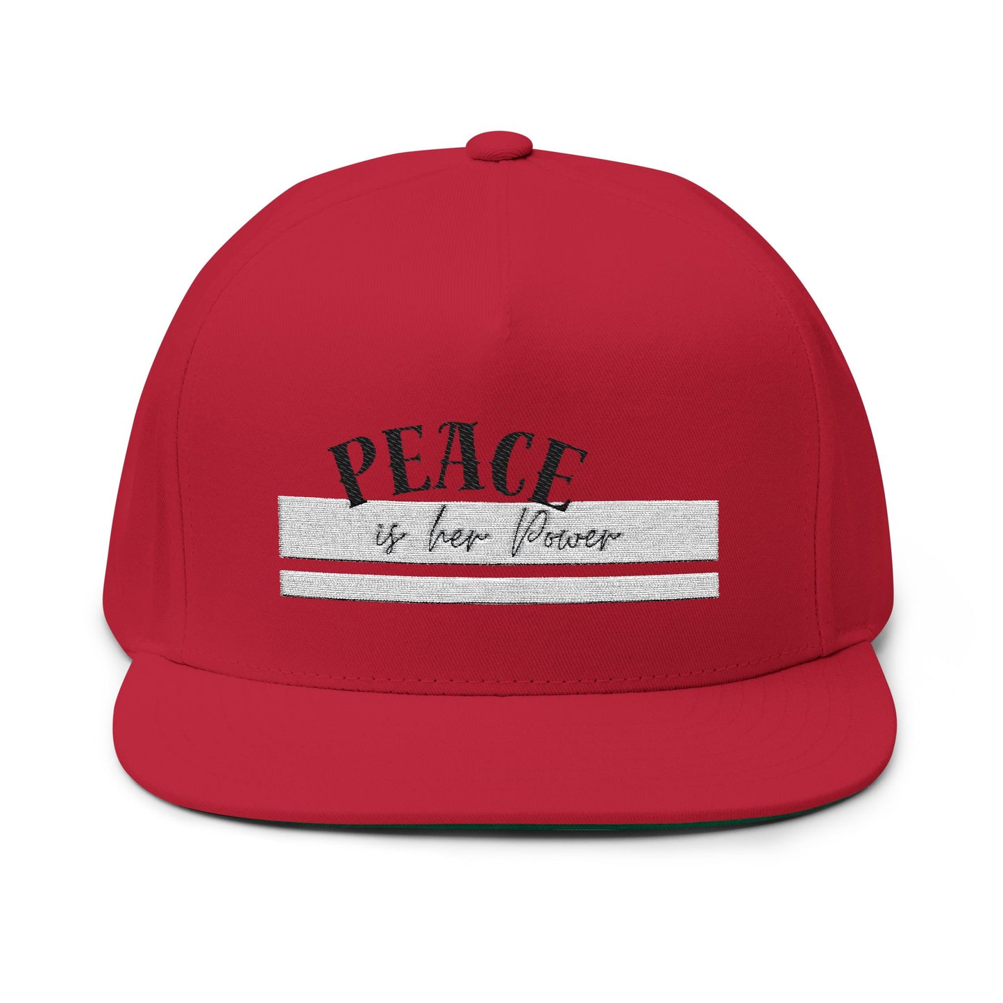 Peace Is Her Power Embroidered Cap