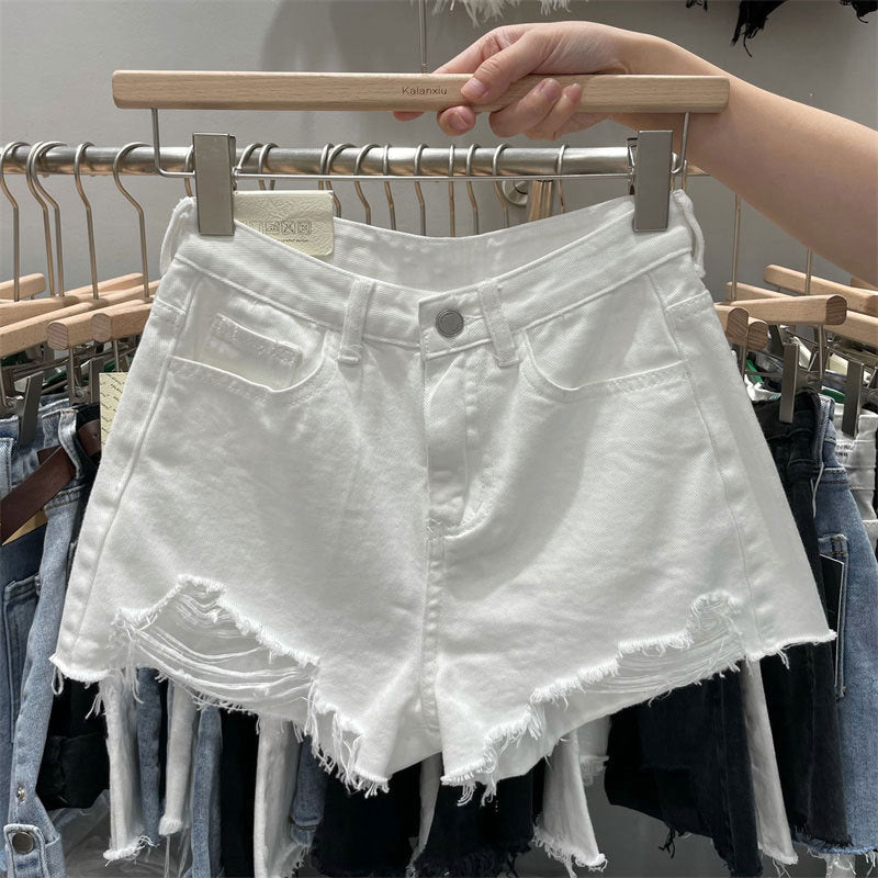 Fringe Denim Short