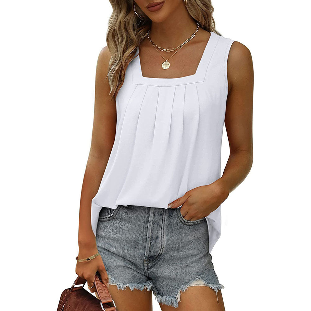 Sage Square Neck Vest