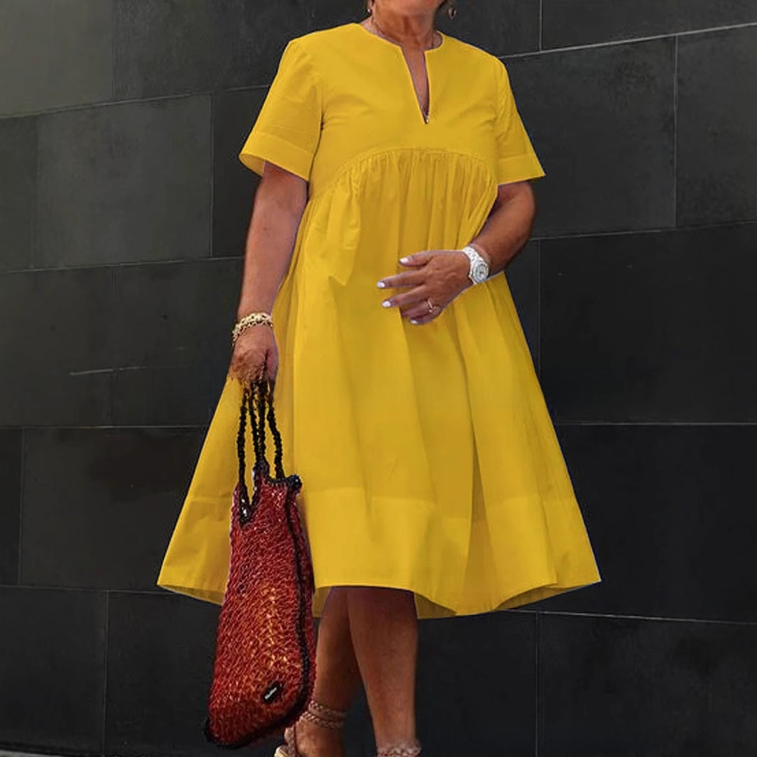 Brelly Cinched Waist Shirt Dress