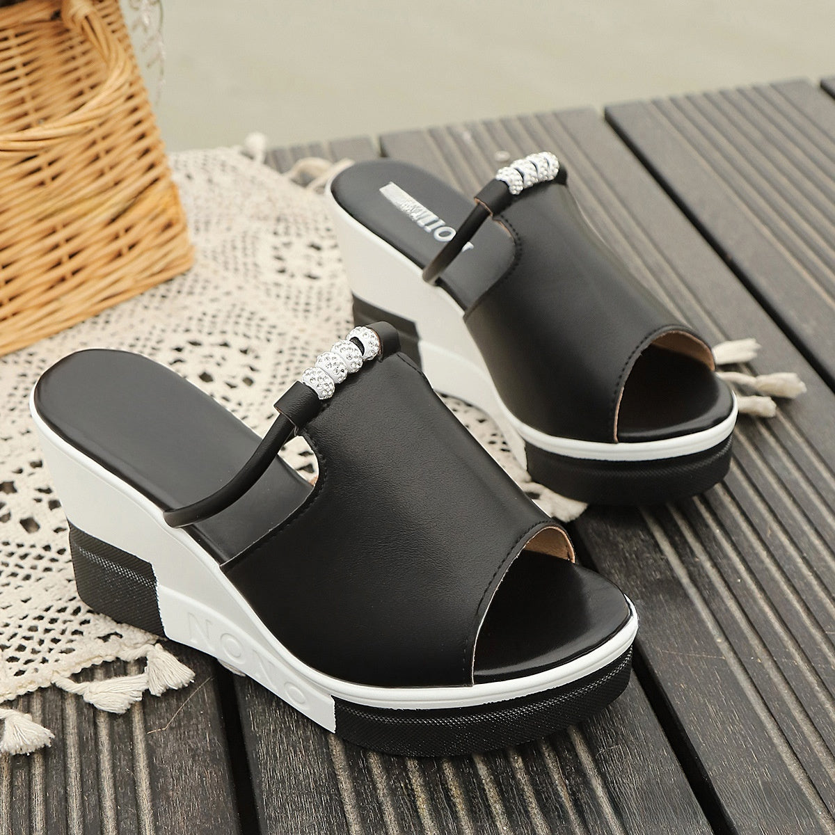 Faye Platform One-Strap Sandal