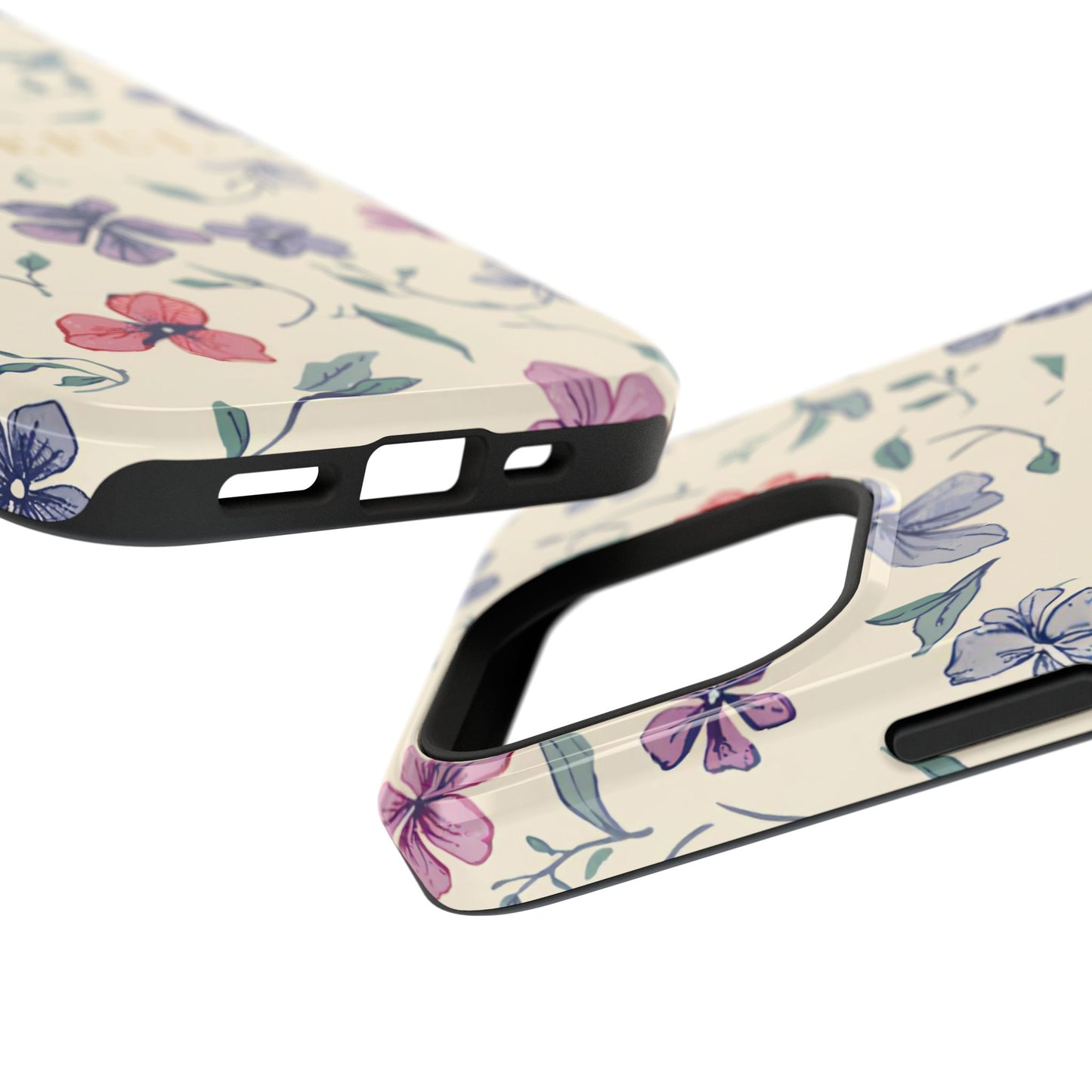 Floral "Grateful" Protective Floral Phone Cover