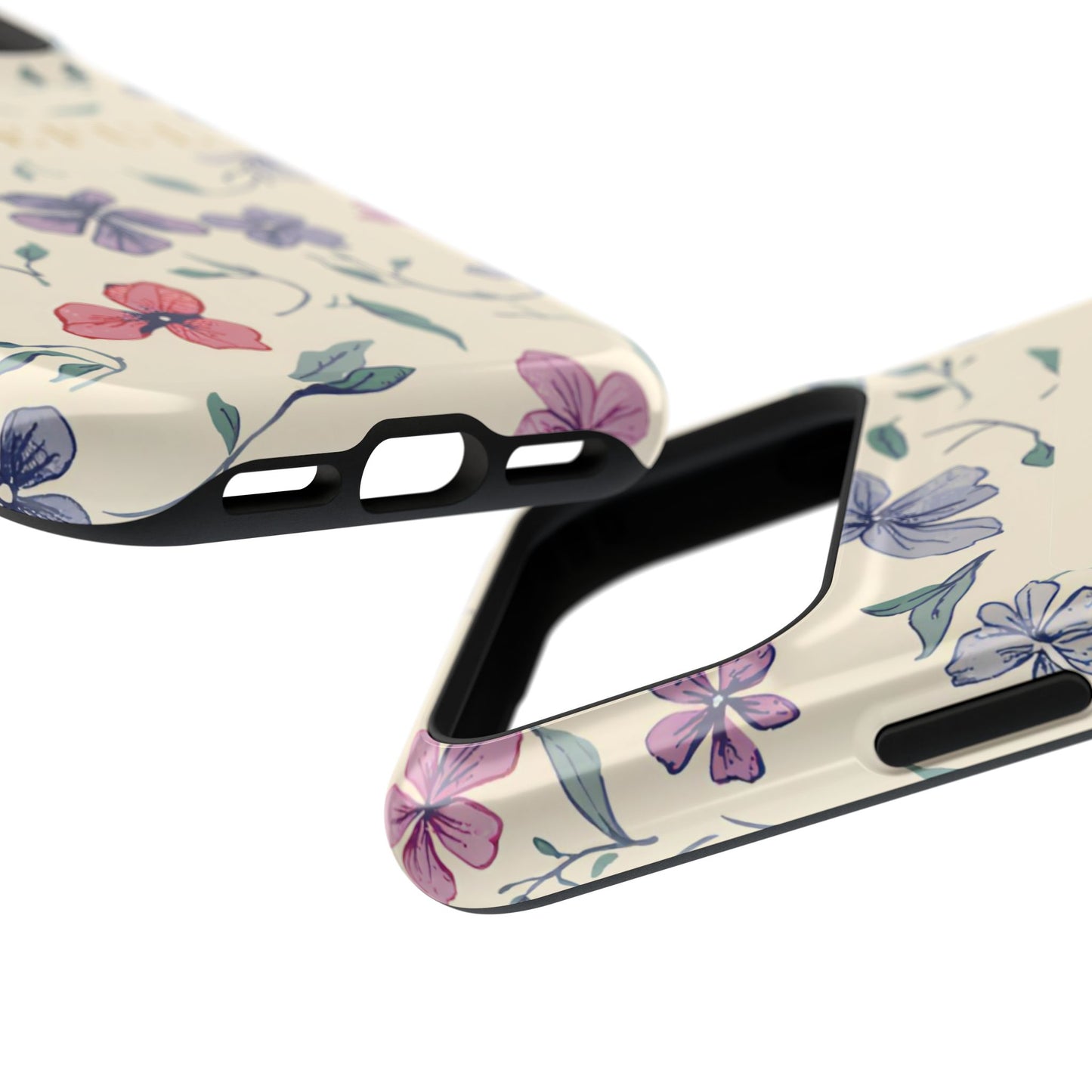 Floral "Grateful" Protective Floral Phone Cover