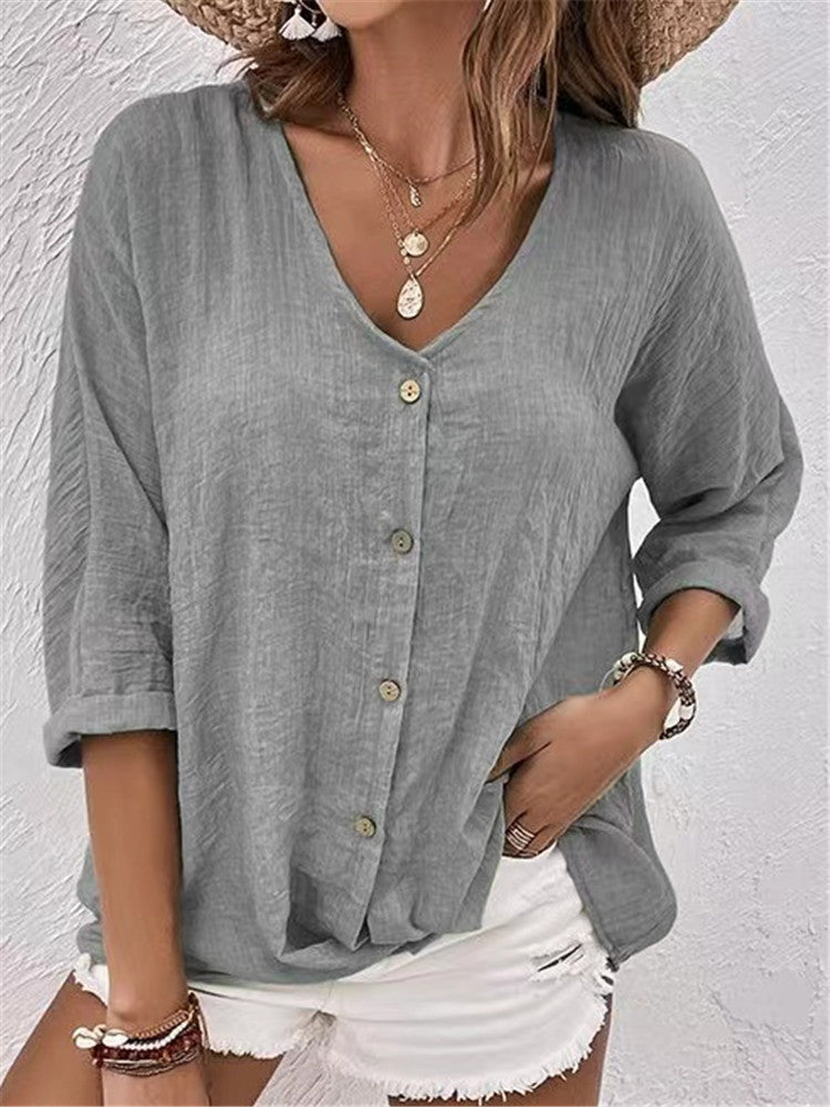 Bria Casual Linen Shirt