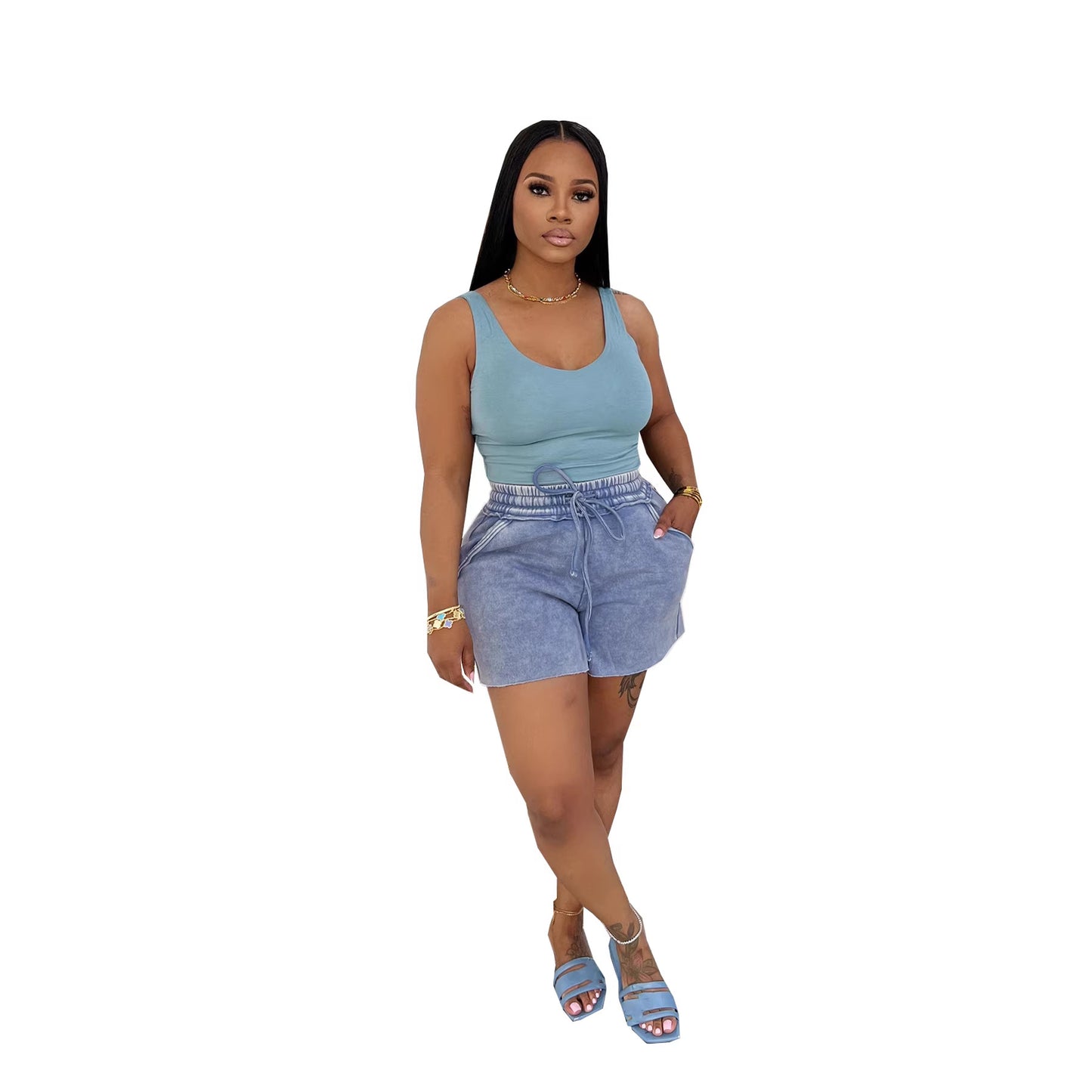 Reign Backless Shorts Set