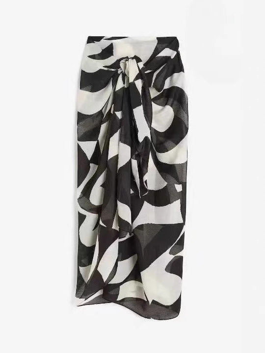 Saoirse Floral Chiffon Beach Skirt