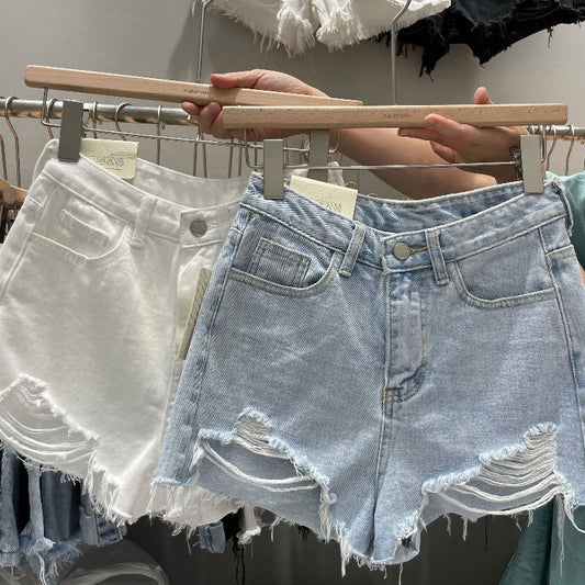 Fringe Denim Short