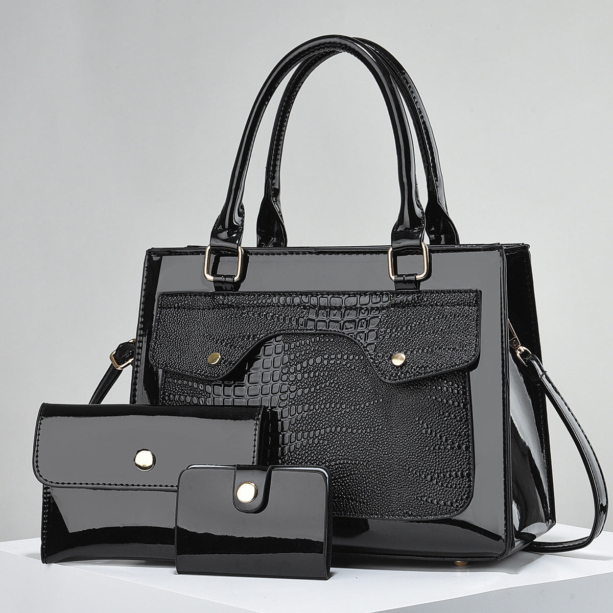 Ottoline Structured Leather Satchel