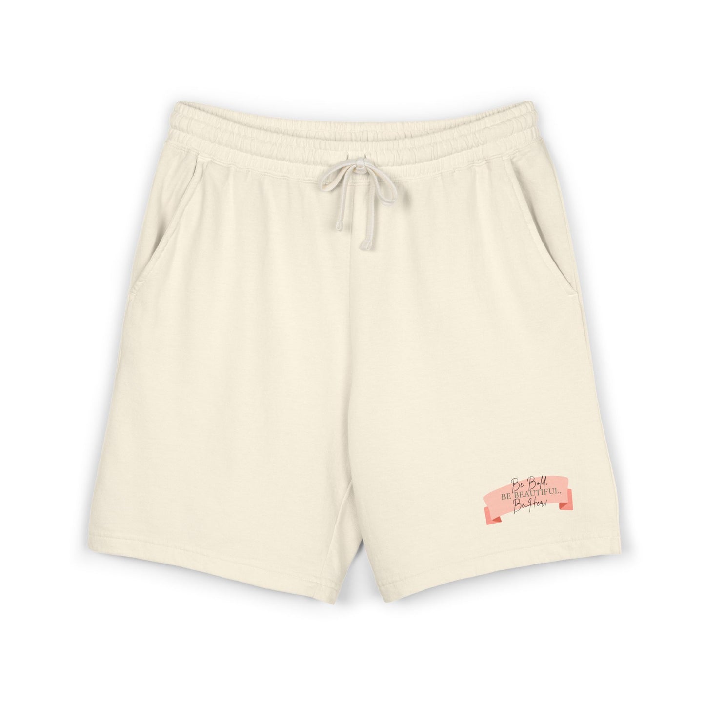 Lightweight Fleece Shorts - Be Bold Be Beautiful Casual Drawstring Waist Shorts