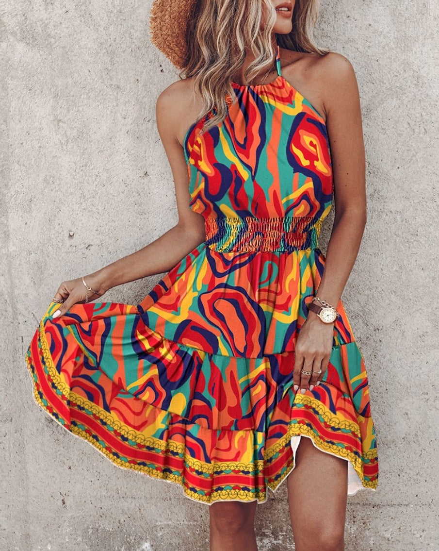 Tatum Halter Neck Midi Dress