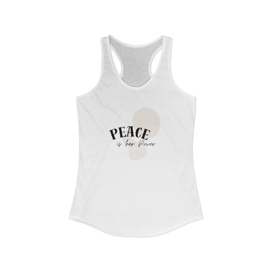 Peace is her Power Racerback Tank
