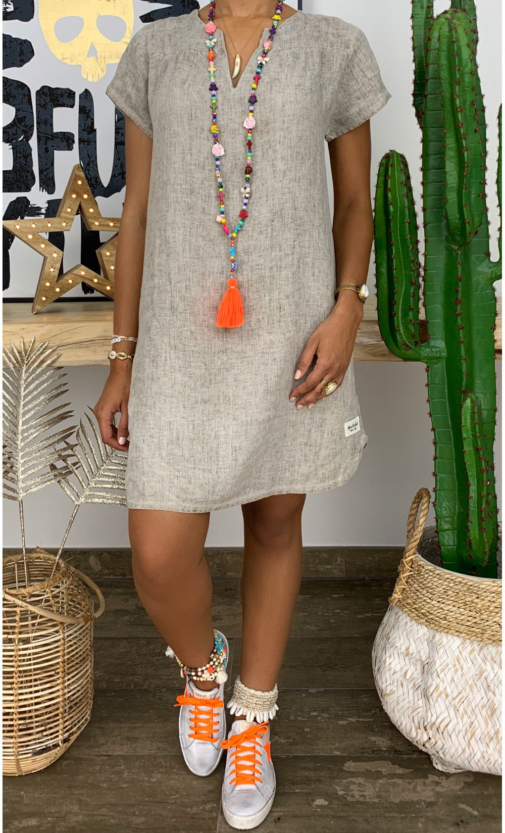 Simone Woven Shift Dress