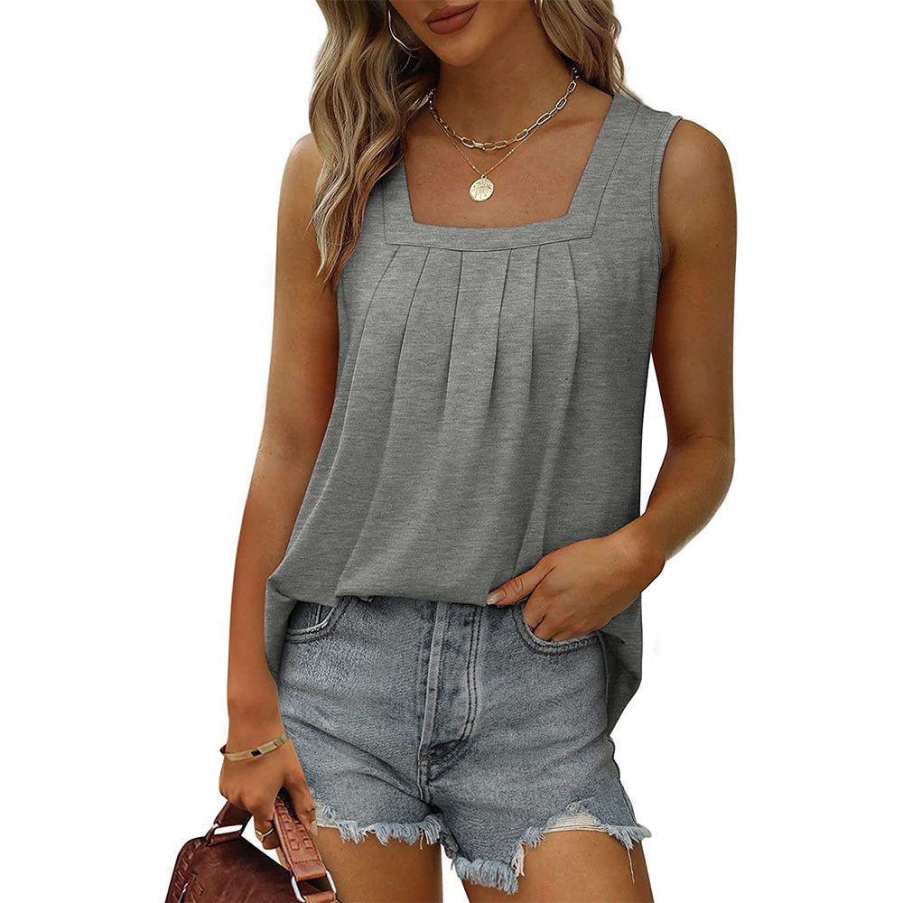 Sage Square Neck Vest