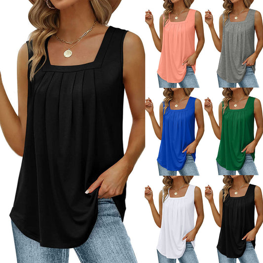 Sage Square Neck Vest