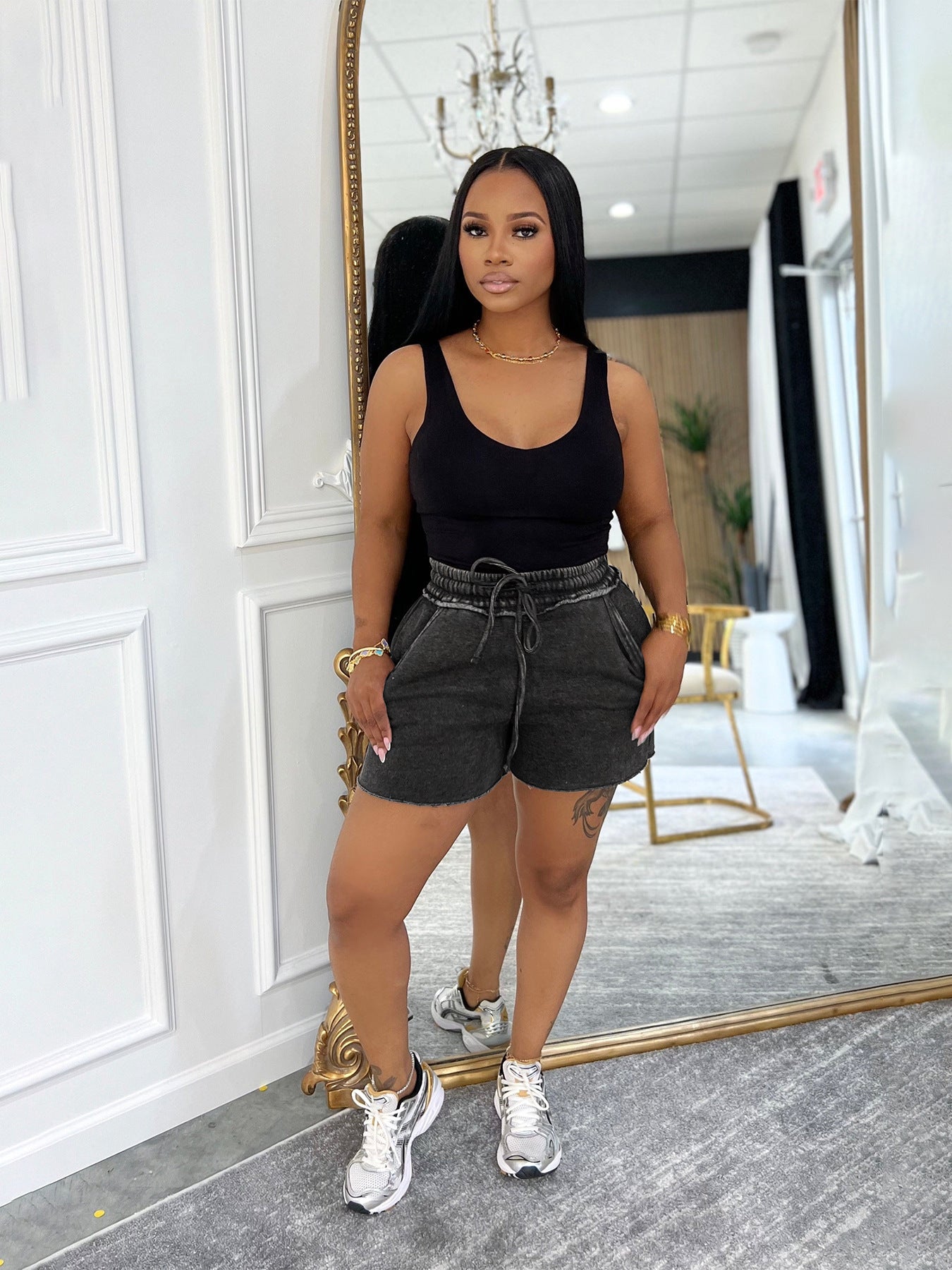 Reign Backless Shorts Set