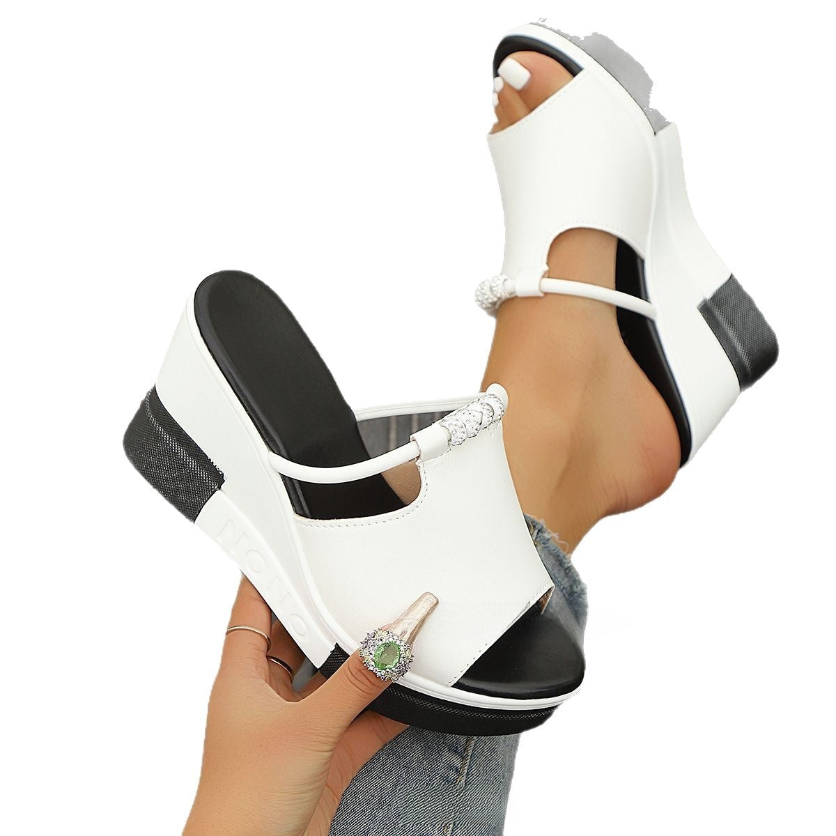 Faye Platform One-Strap Sandal