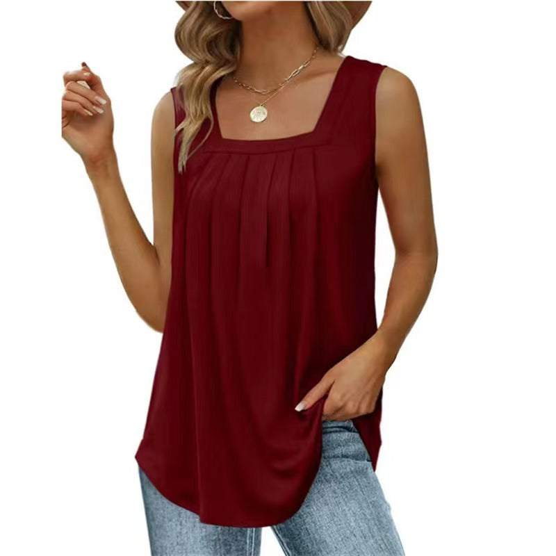 Sage Square Neck Vest