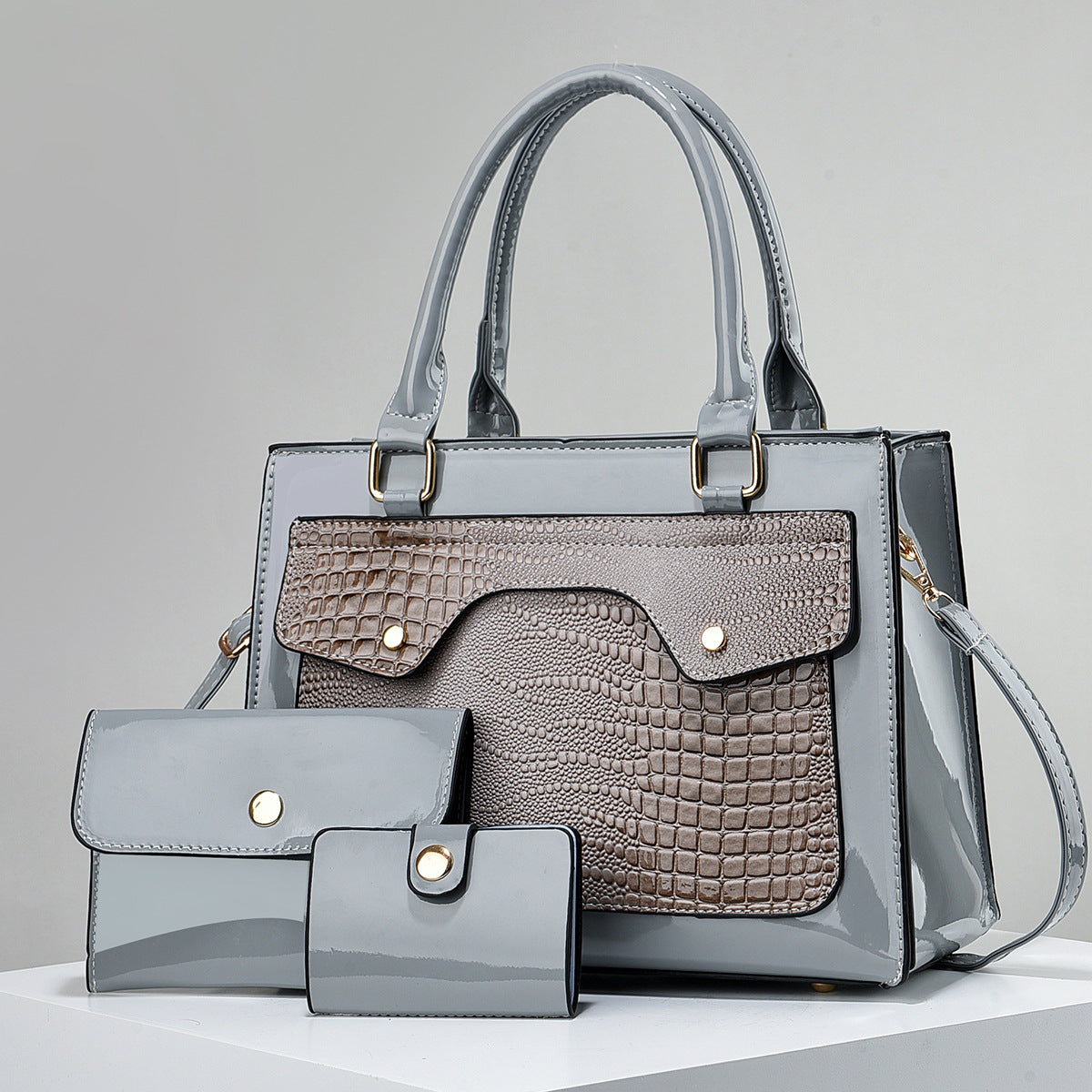 Ottoline Structured Leather Satchel
