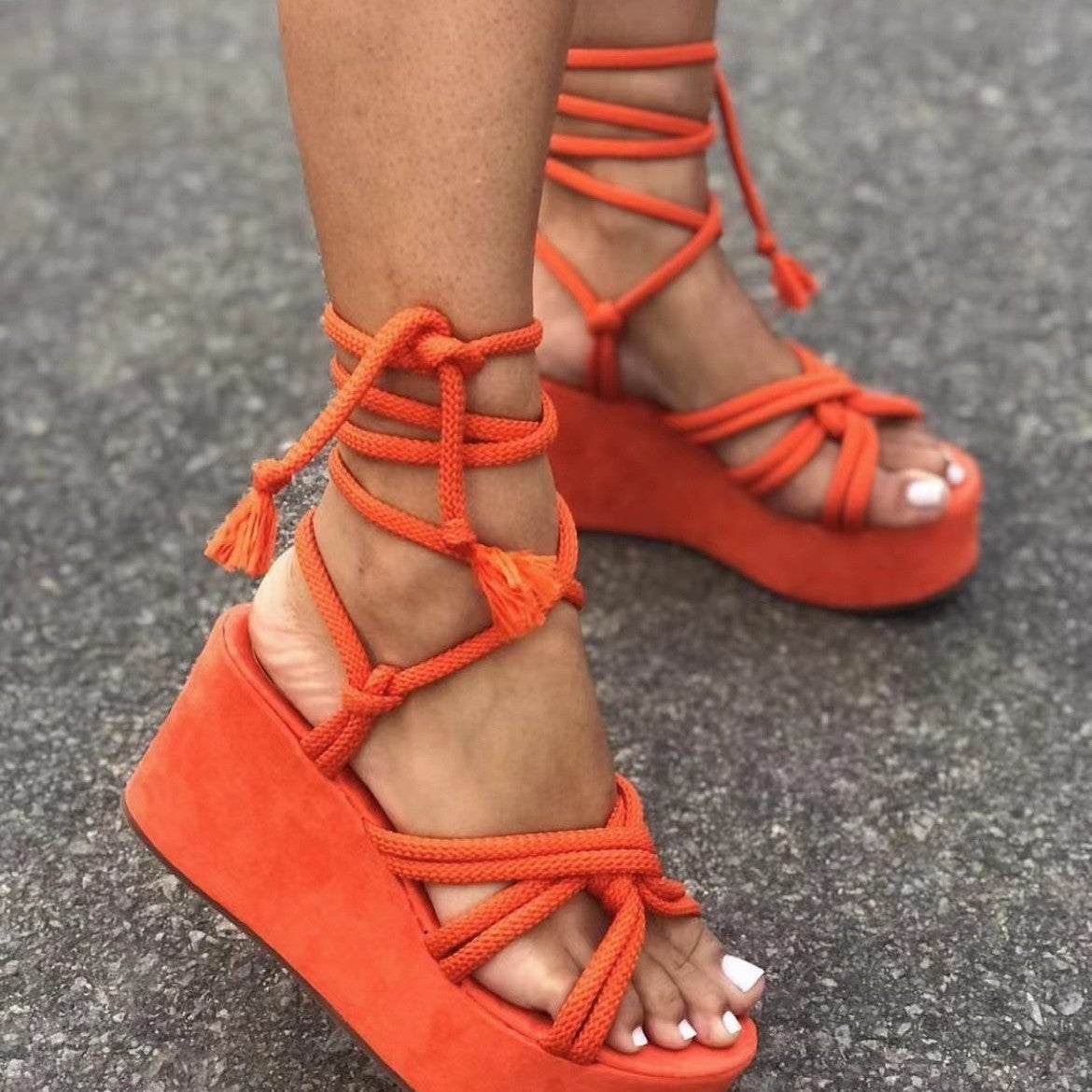 Thea Fish Mouth Strappy Sandal
