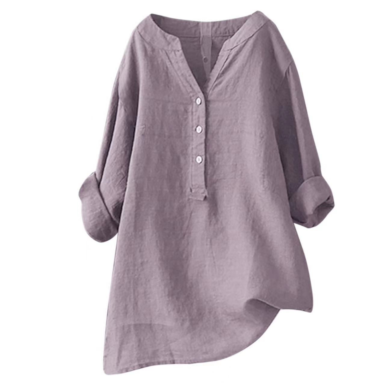Isadora Stand Collar Linen Tunic
