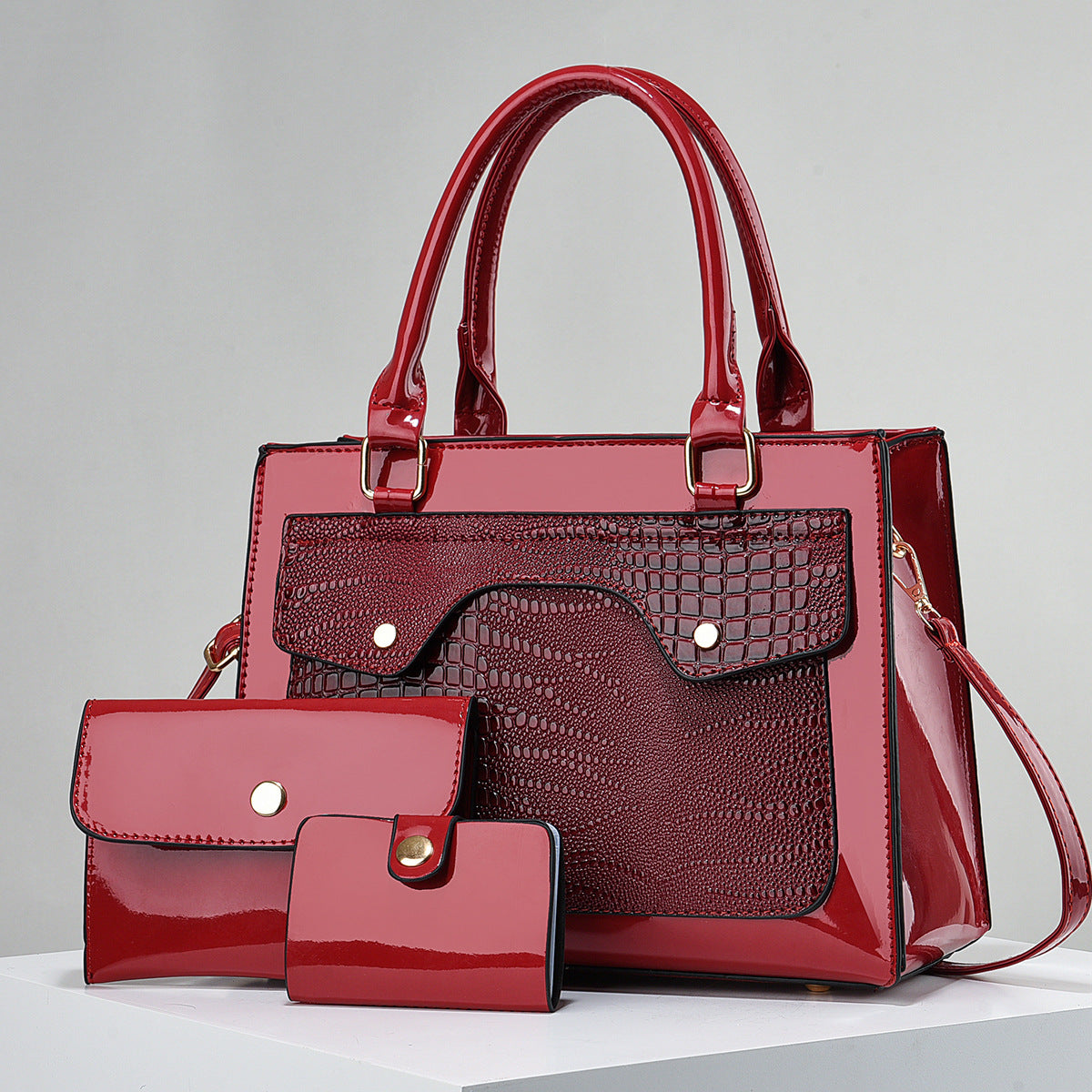 Ottoline Structured Leather Satchel