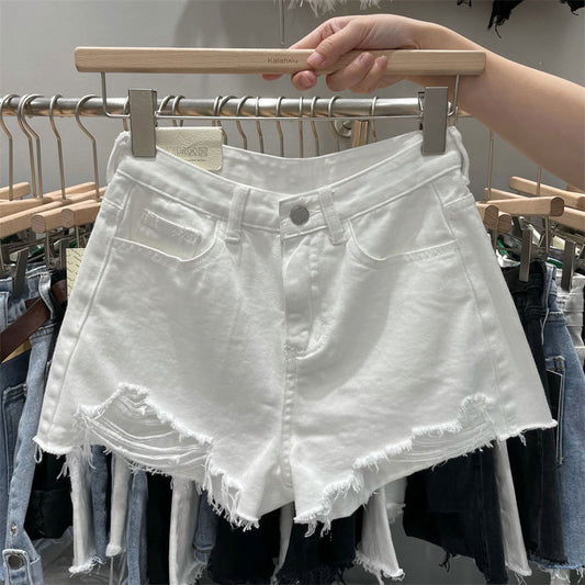 Fringe Denim Short