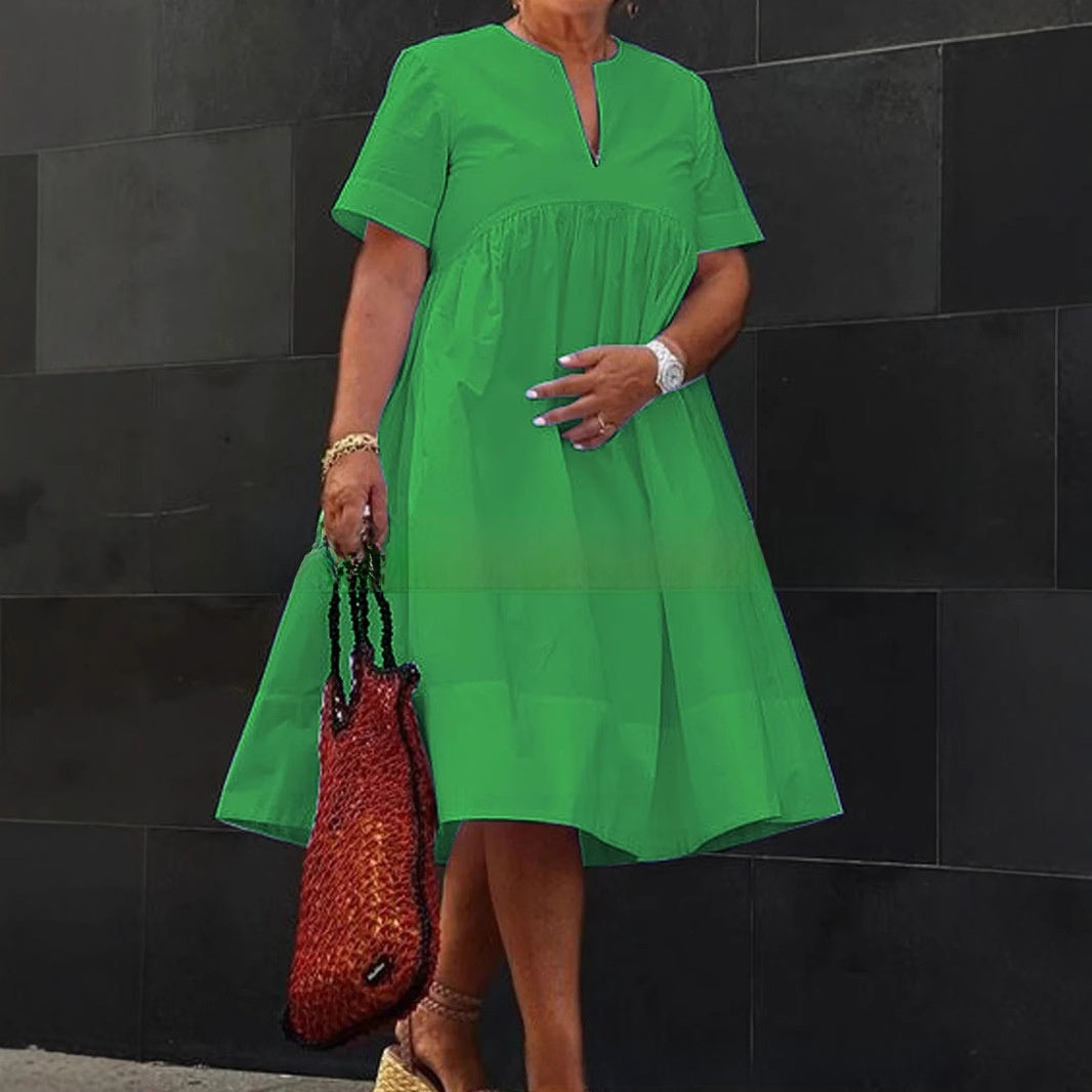 Brelly Cinched Waist Shirt Dress